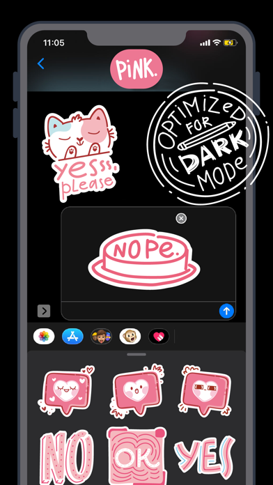 Very PINK stickers! Screenshot