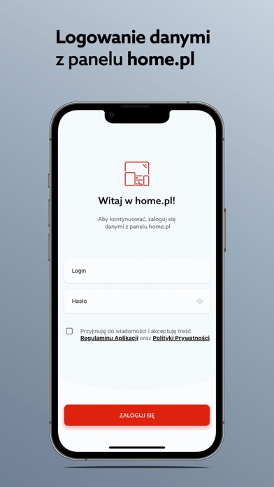 Aplikacja mobilna home.pl Screenshot