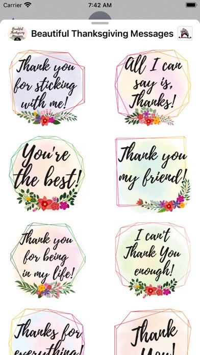 Thanksgiving Messages Screenshot