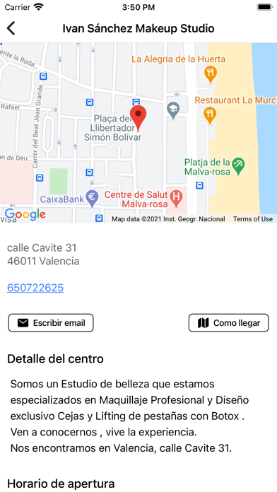 Iván Sánchez Makeup Studio Screenshot