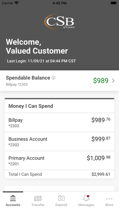 CSB of Canton Mobile Screenshot