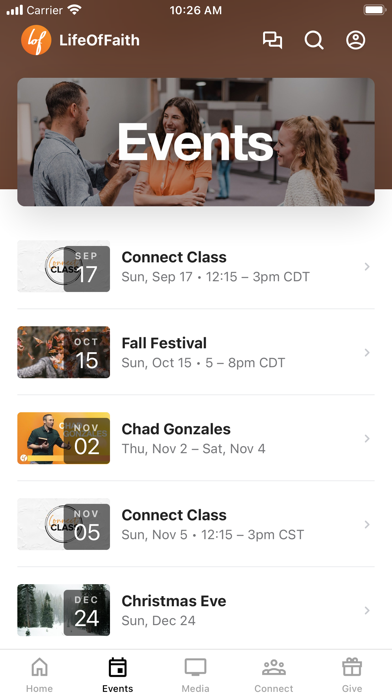 Life of Faith Church Screenshot