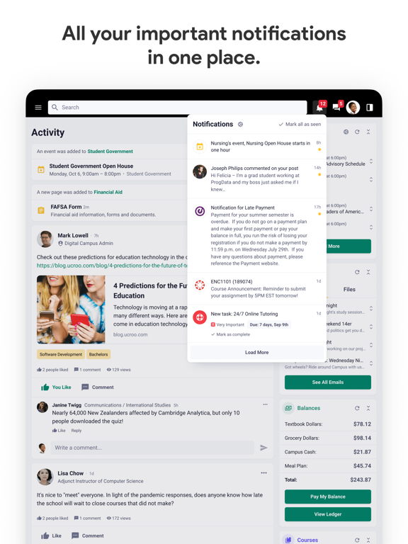myXULA iPad screenshot 2 - Education app