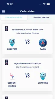 c'chartres métropole handball iphone screenshot 2