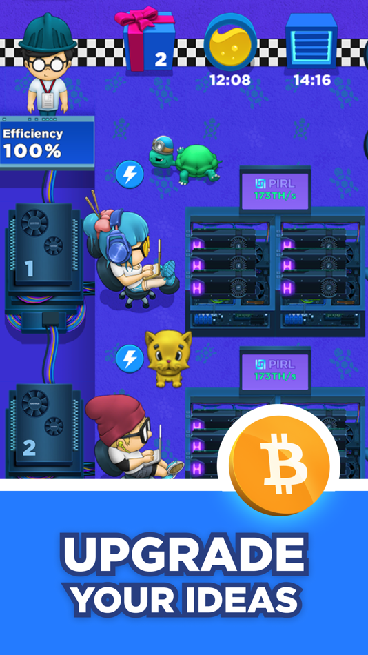 #5. Crypto Miner: Bitcoin Factory (iOS) Podle: Hora Games Limited