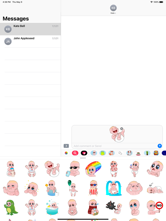 Screenshot #5 pour Little boy emoji & stickers