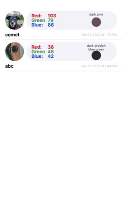 Carolina® RGB Colorimeter Screenshot