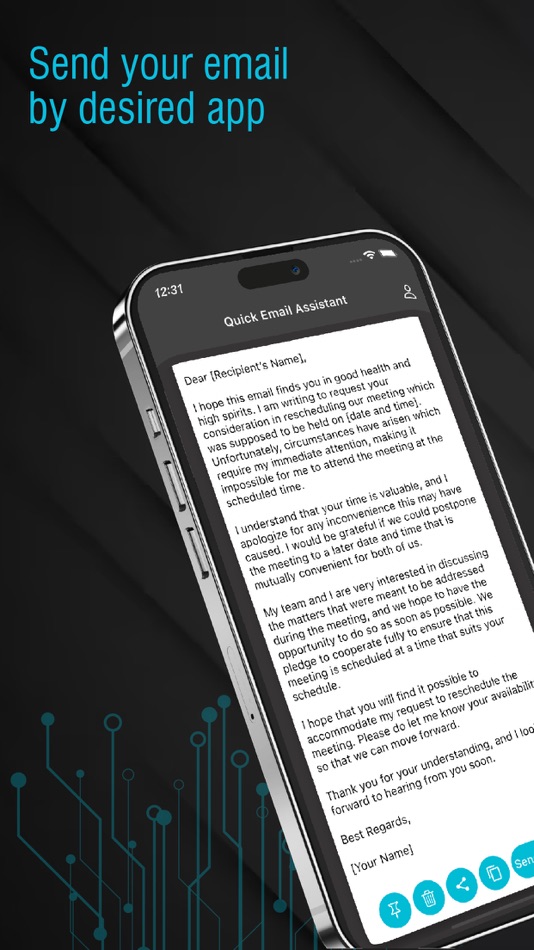 #2. Quick Email Assistant (iOS) Podle: Code Hive for Coding and Machine Learning