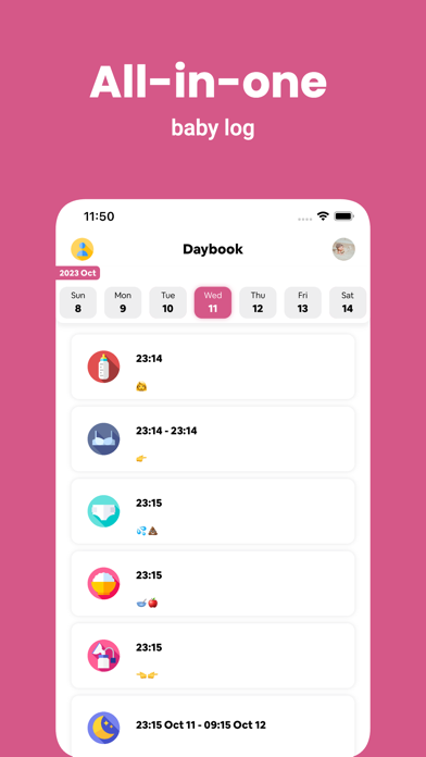 Baby Tracker - Newborn Daybook Screenshot