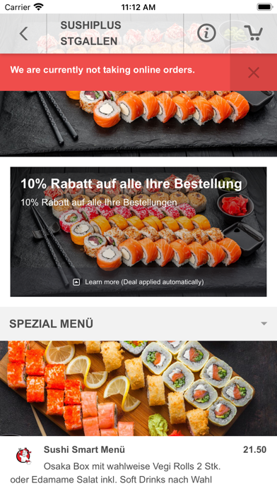 SushiPlus St.Gallen Screenshot