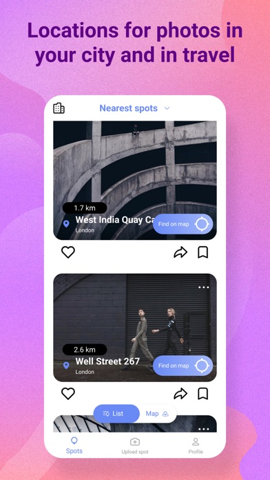Photoparad - places for photo Screenshot