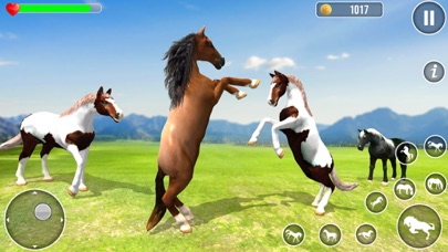 Virtual Wild Horse Family Game Screenshot