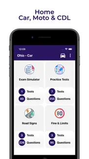 ohio bmv practice test - oh iphone screenshot 1