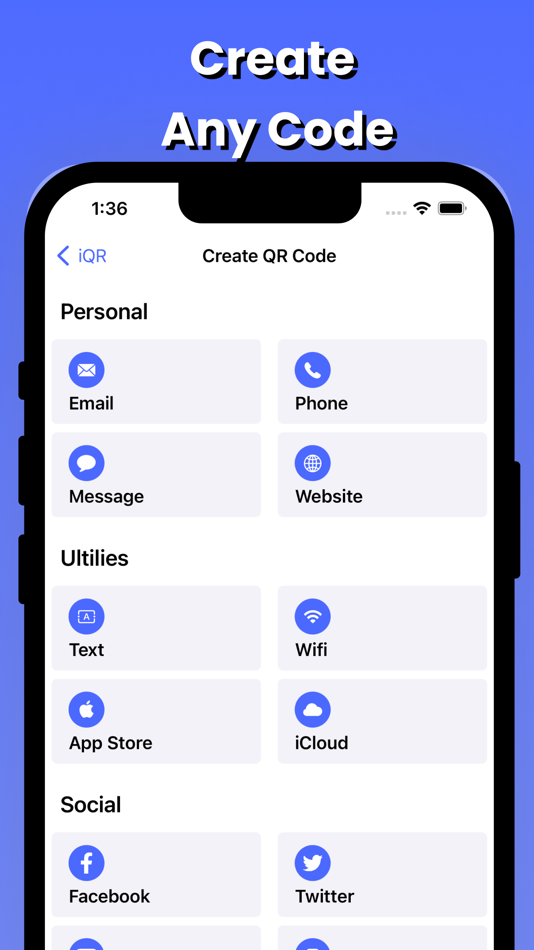 #2. iQR : QR Code Reader (iOS) 来自: Thanh H Vo