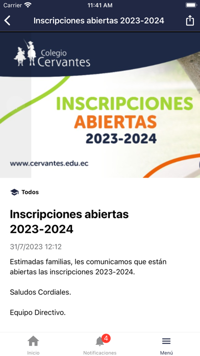 Colegio Cervantes Screenshot