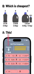 Unit Price Comparison (AF) screenshot #1 for iPhone