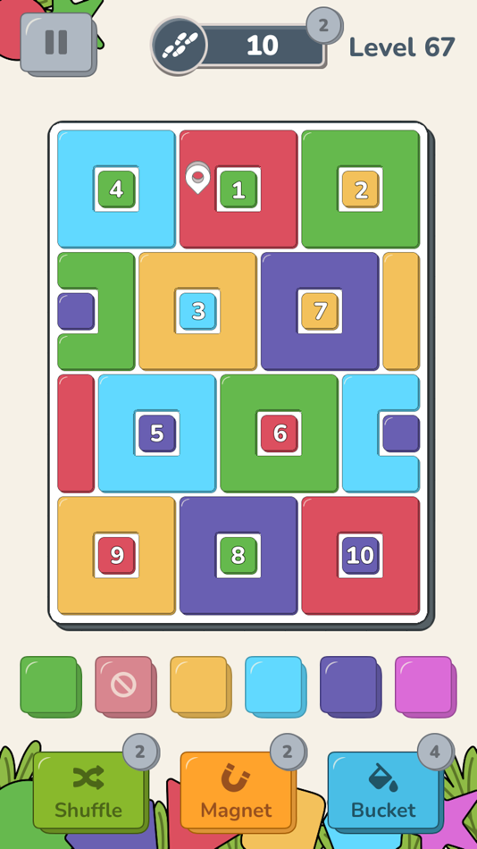#2. Flood Me - Color Switch Puzzle (iOS) 由: Egor Kunovsky