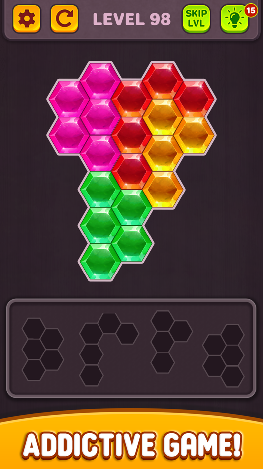 #4. Hexa Block Puzzle: Tangram Puz (iOS) By: Mrudul Babariya