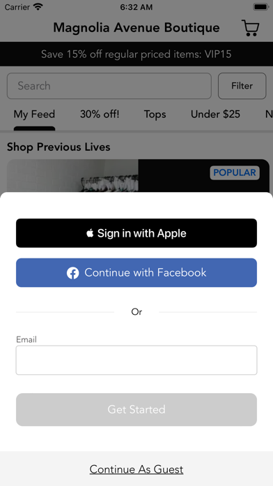 Magnolia Avenue Boutique Screenshot