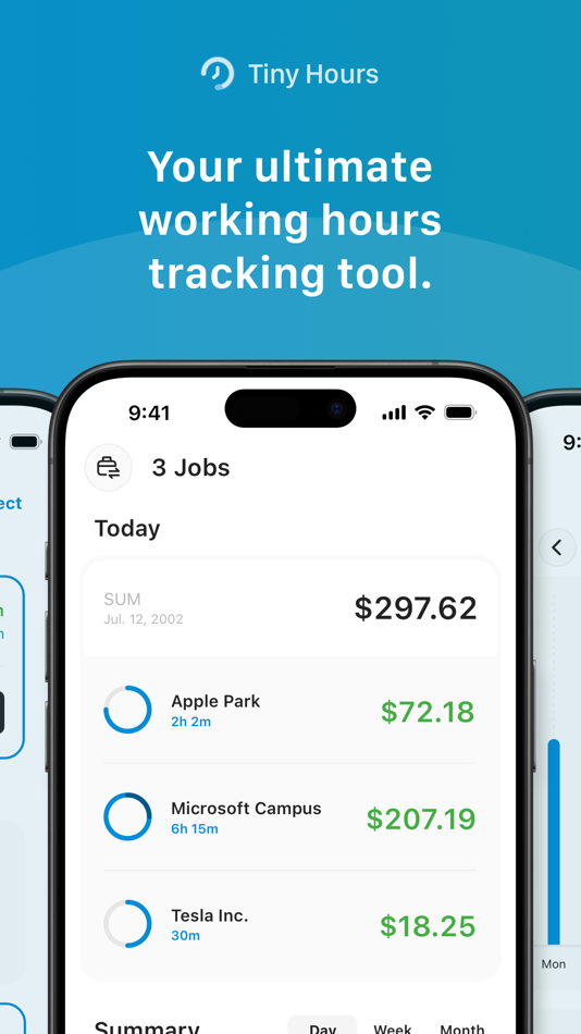 #2. Tiny Hours Tracker, Time Clock (iOS) 由: TinyWork Apps