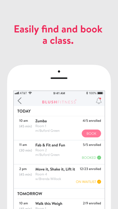 BLUSH FITNESS Virtual Screenshot