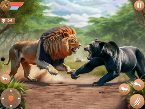 怒っているライオン シミュレーター ライオン ゲームのおすすめ画像2