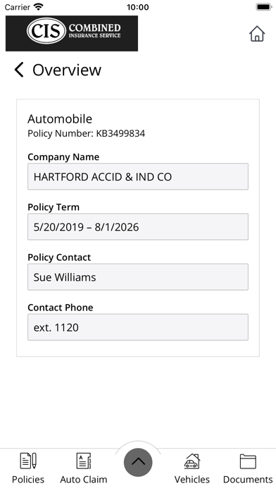 Combined Insurance Service Screenshot