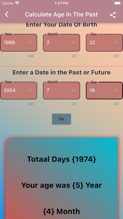 حساب العمر/اسماء ومعناها Screenshot
