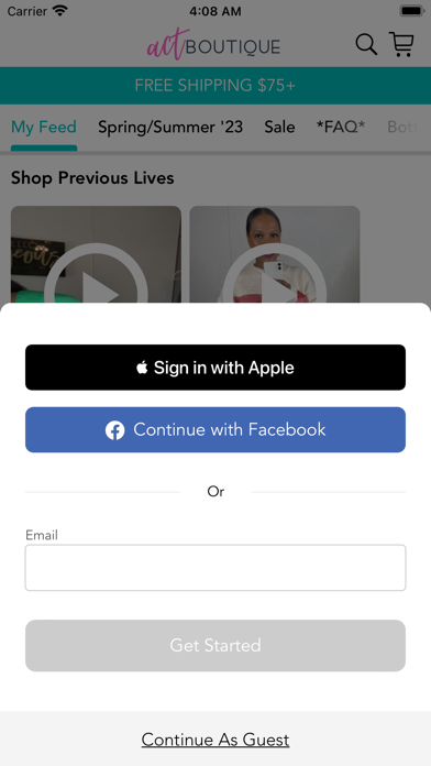 Screenshot #1 pour Act Boutique