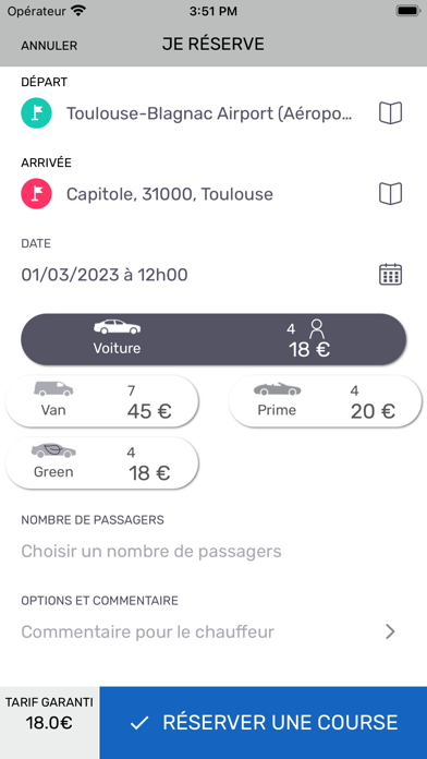 Votre Tesla avec Chauffeur Screenshot