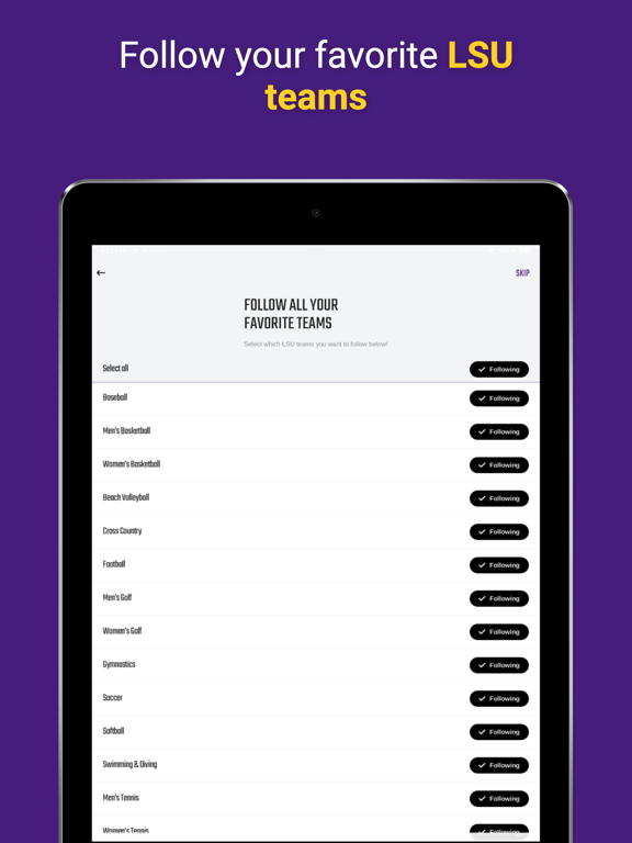 Screenshot #4 pour LSU Sports Mobile