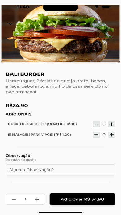 Bali Burger - Praia Clube Screenshot