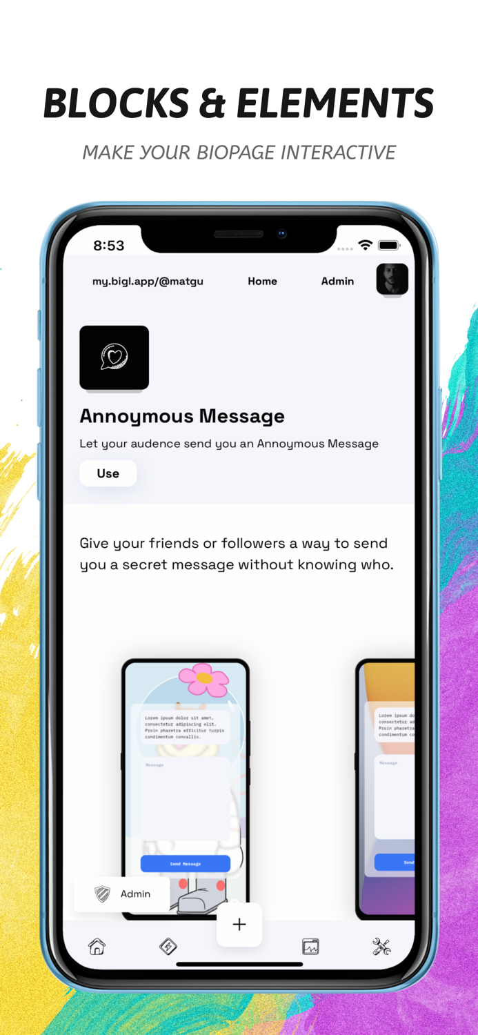 Bigl - Bio Page Builder