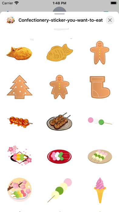 Confectionery stickers Screenshot
