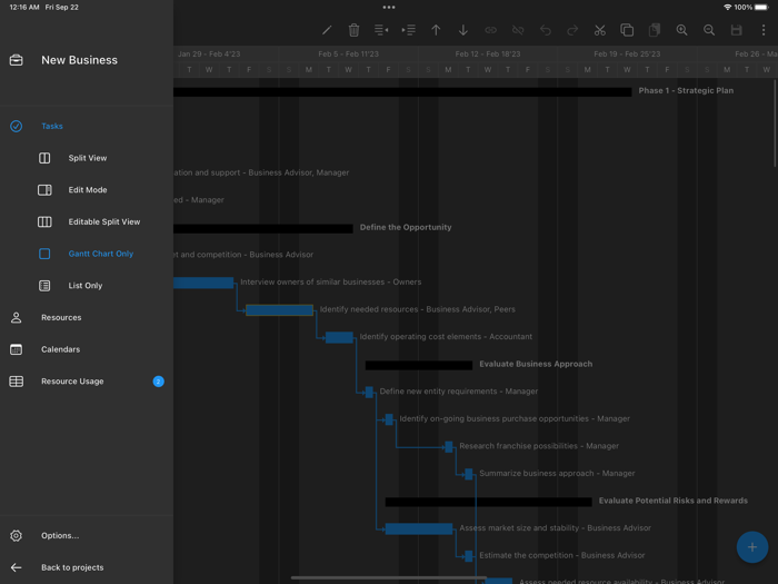 Ingantt Project Scheduling