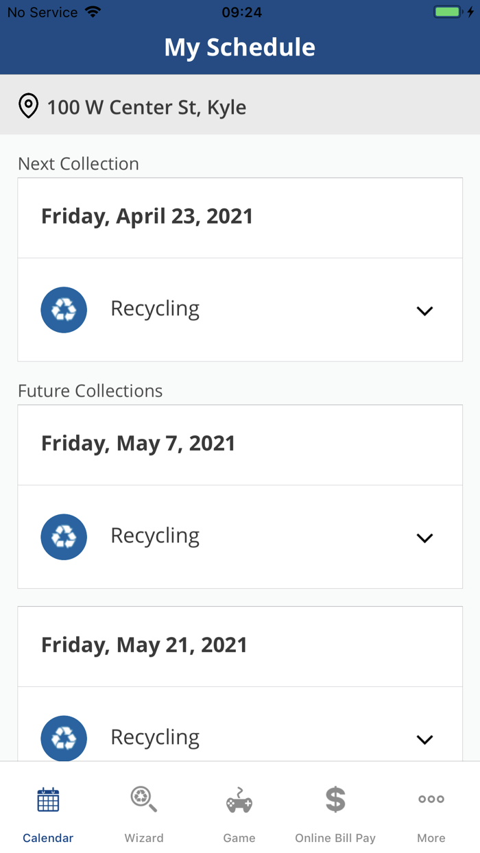 Texas Disposal Waste Wizard