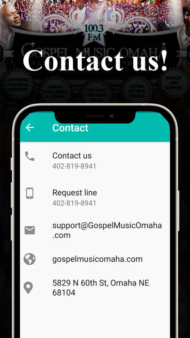 Gospel Music Omaha 100.3FM Screenshot