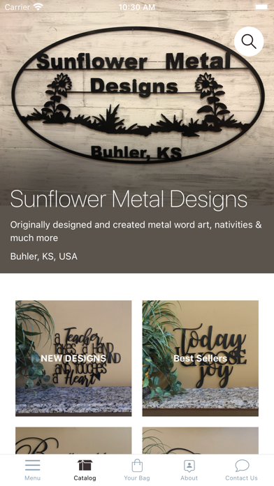 Sunflower Metal Designs Screenshot