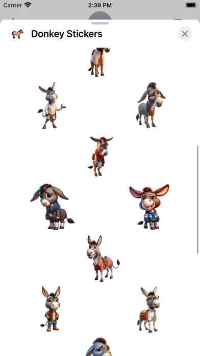 Donkey Stickers Screenshot