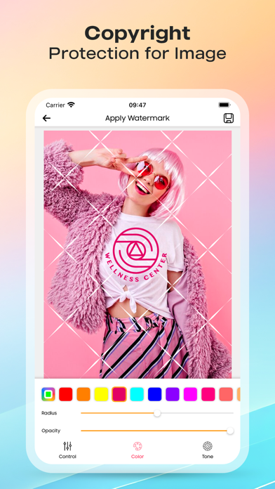 Watermark: Logo, Text on Photo Screenshot