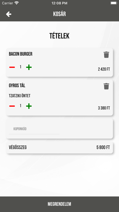 Fini büfé Screenshot