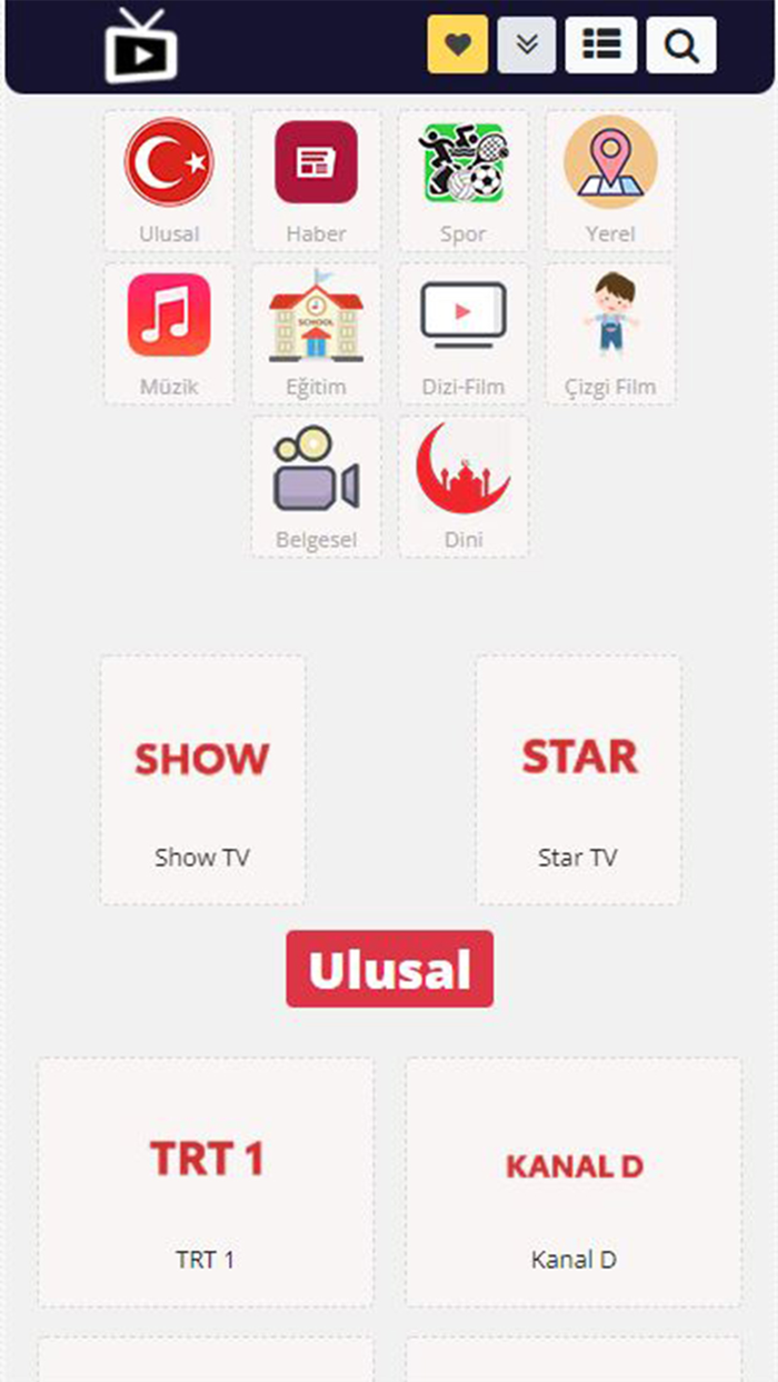 Mobil - Canlı TV Rehberi