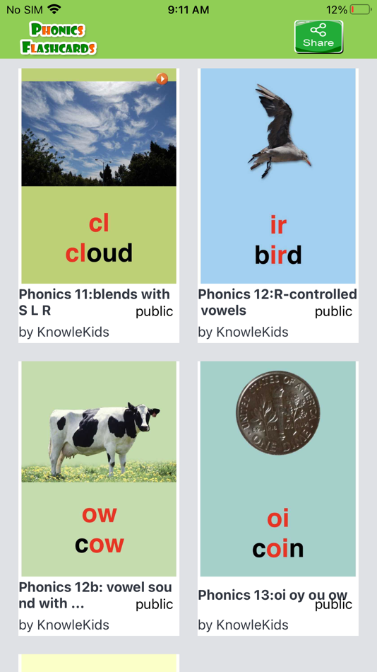 #4. Phonics Audiocards (iOS) 게시자: KnowleMedia