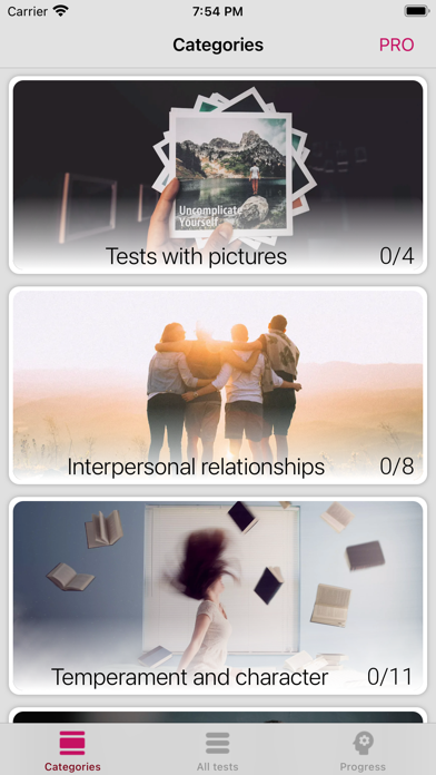 40+ Psychological Tests Screenshot