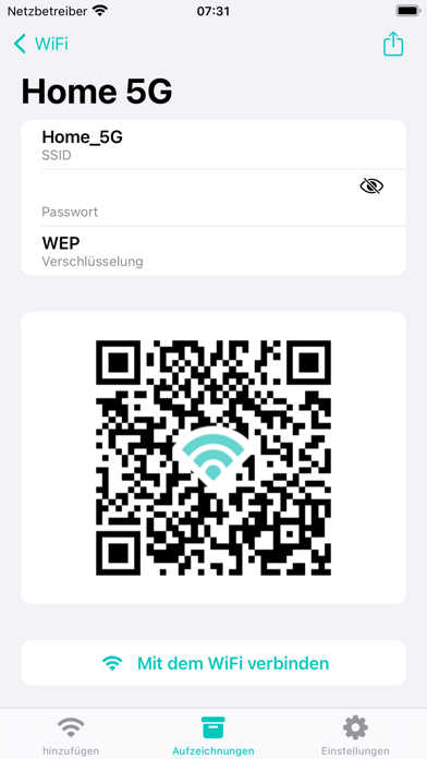 Mein WLAN mit QR-Code