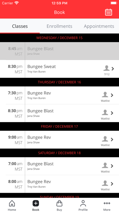 All Fit Bungee at Shaw Dance Screenshot