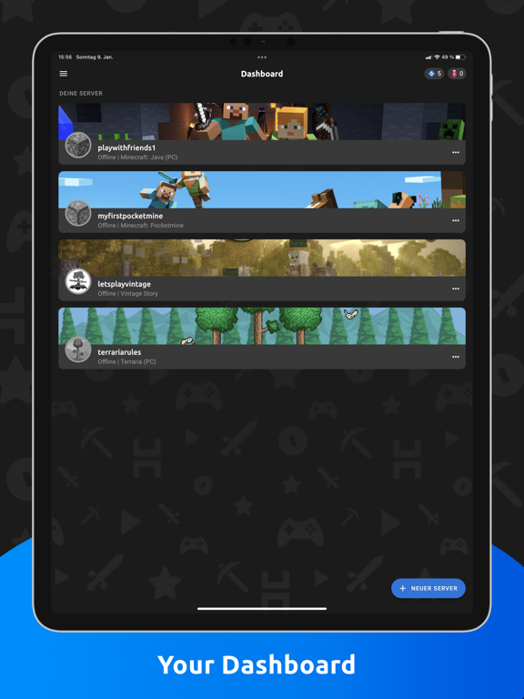 Screenshot #5 pour Pockethost: Gameserver Hosting