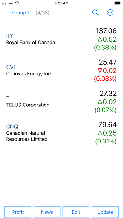 Stocks - Canada Stock Quotes Screenshot