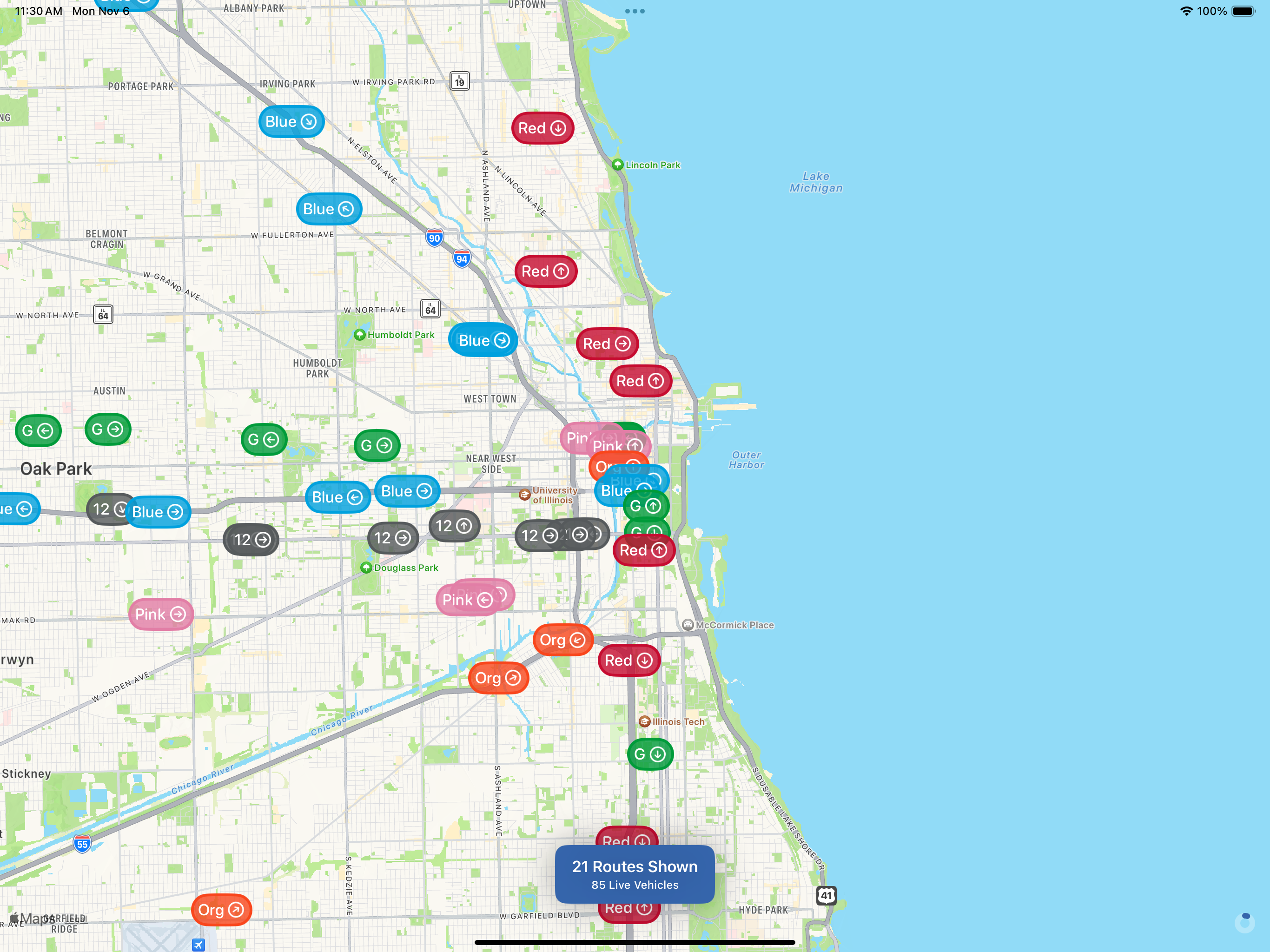 Live CTA Map