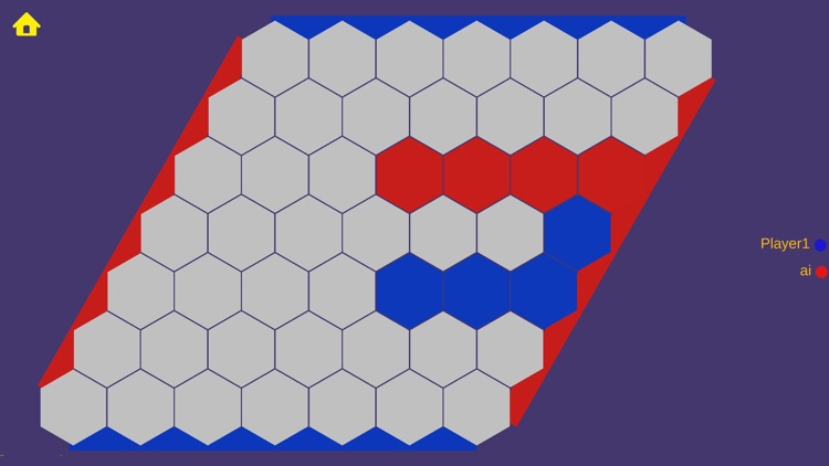 Simple Hex Board game with AI screenshot-8